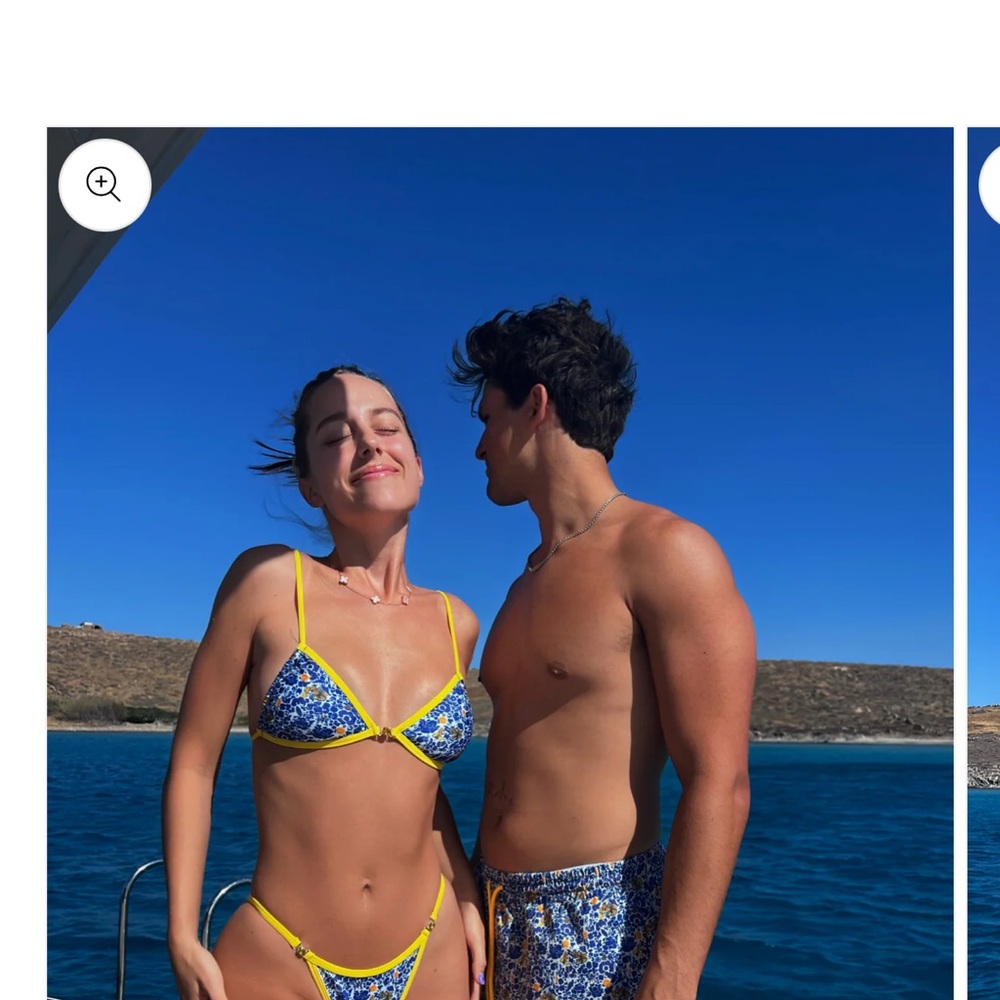 Strawberry Milk Mob Blue and Yellow Bikini